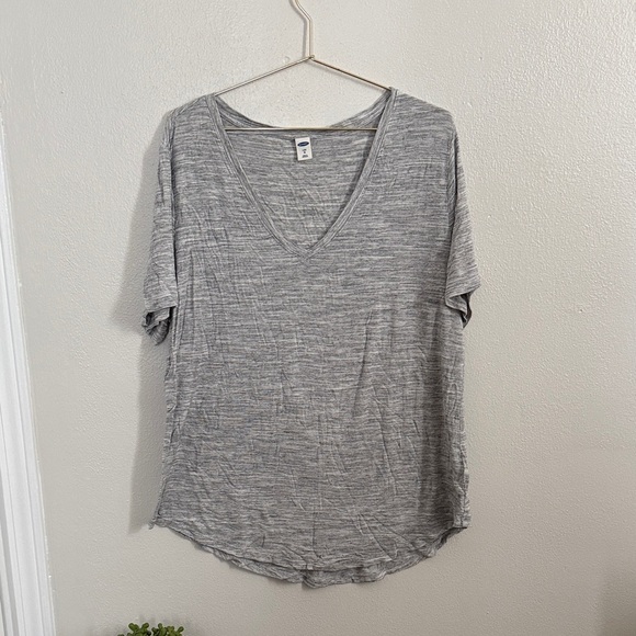 Old Navy Tops - Old Navy Heather Gray V-Neck Tee